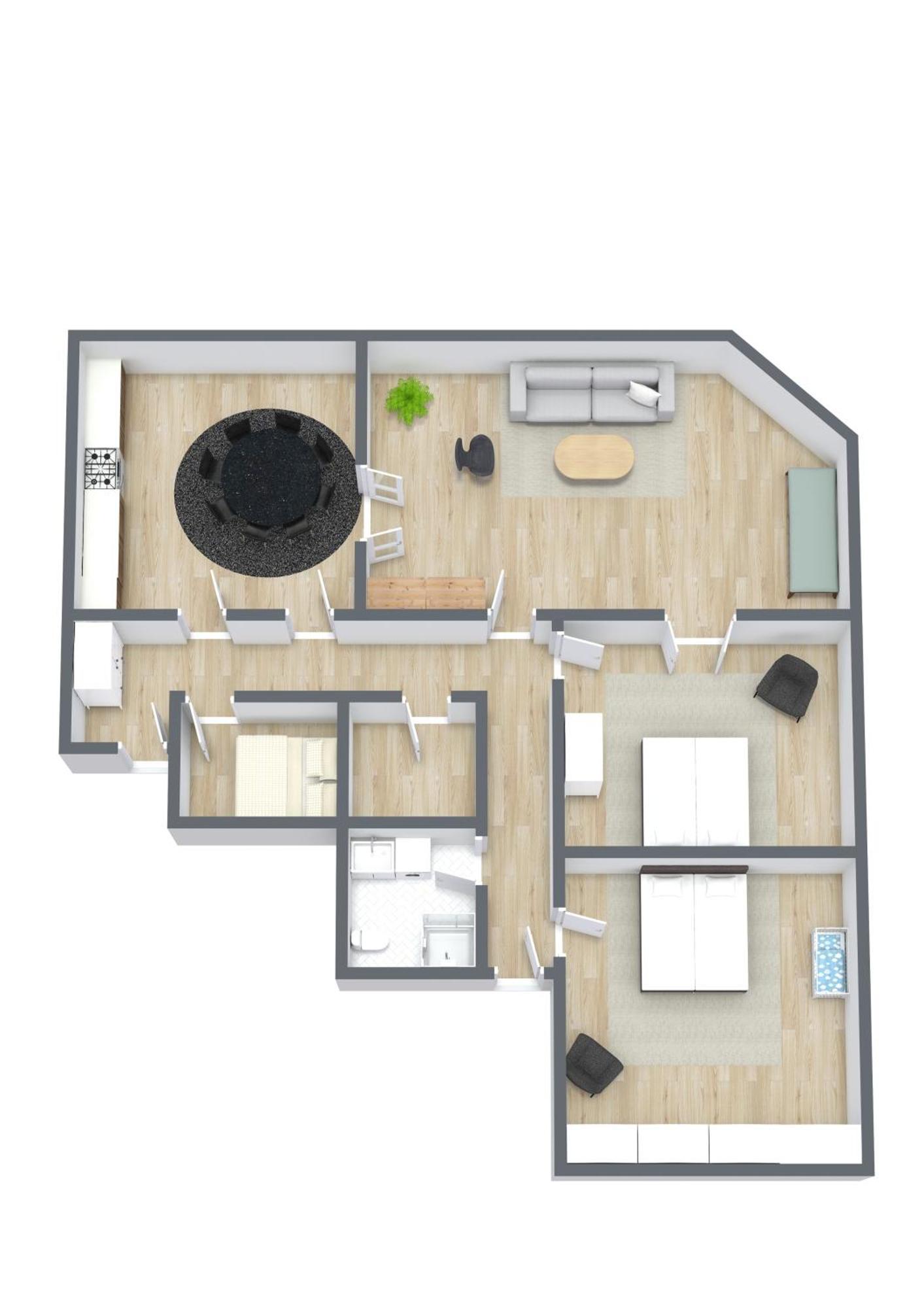 Stunning Premium Flat With Private Rooftop Lejlighed *